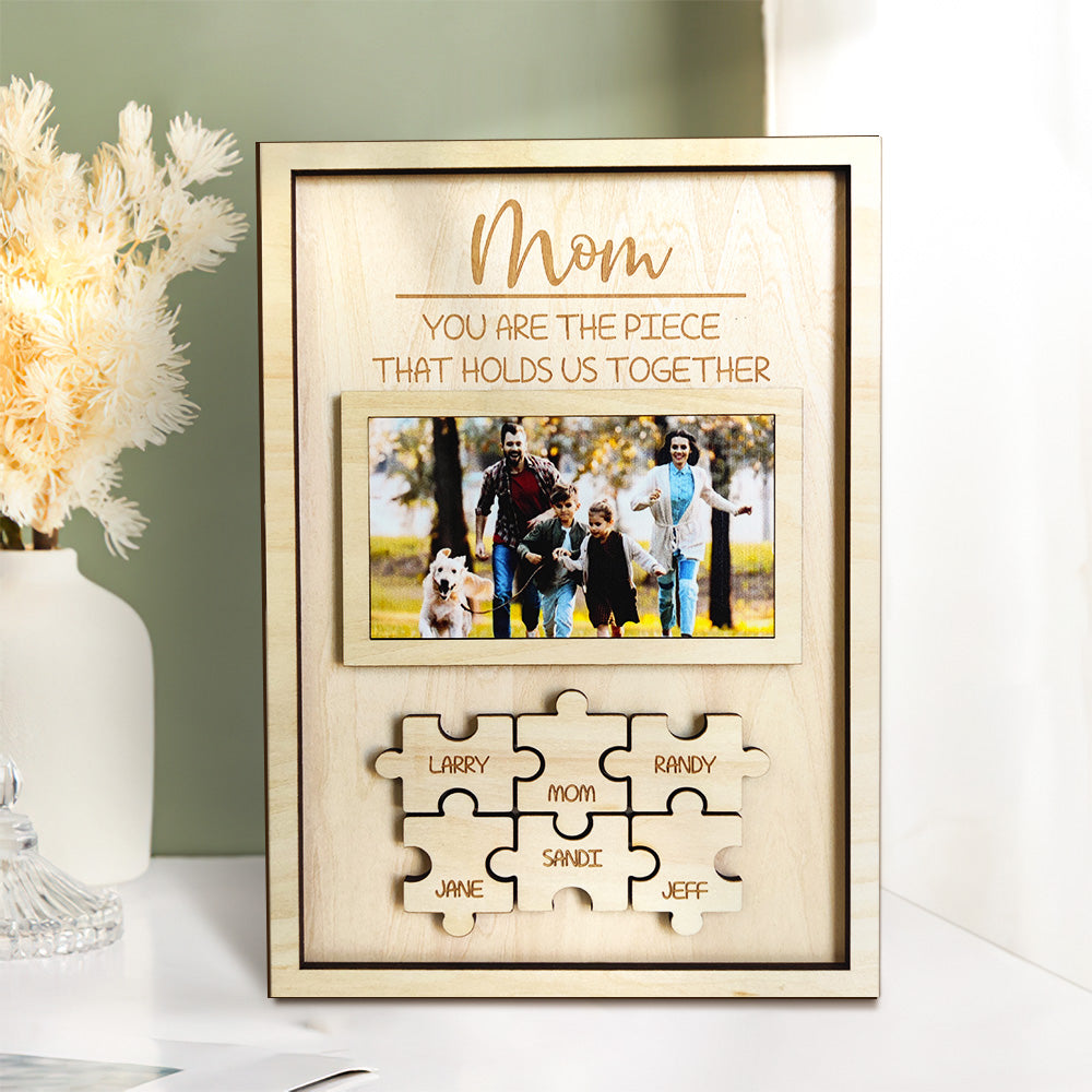 Puzzel Piece Mother's Day Gifts, MOM Puzzle Piece Sign, You Are The Piece  That Holds Us Together, Personalized Gifts For Mom From Kids - Stunning Gift  Store